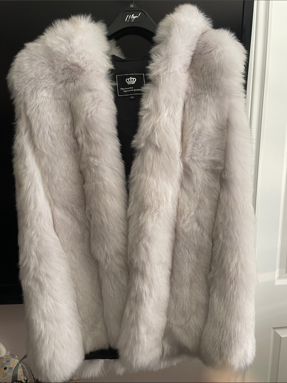 Plush Light Gray Faux Fur Vest for Women